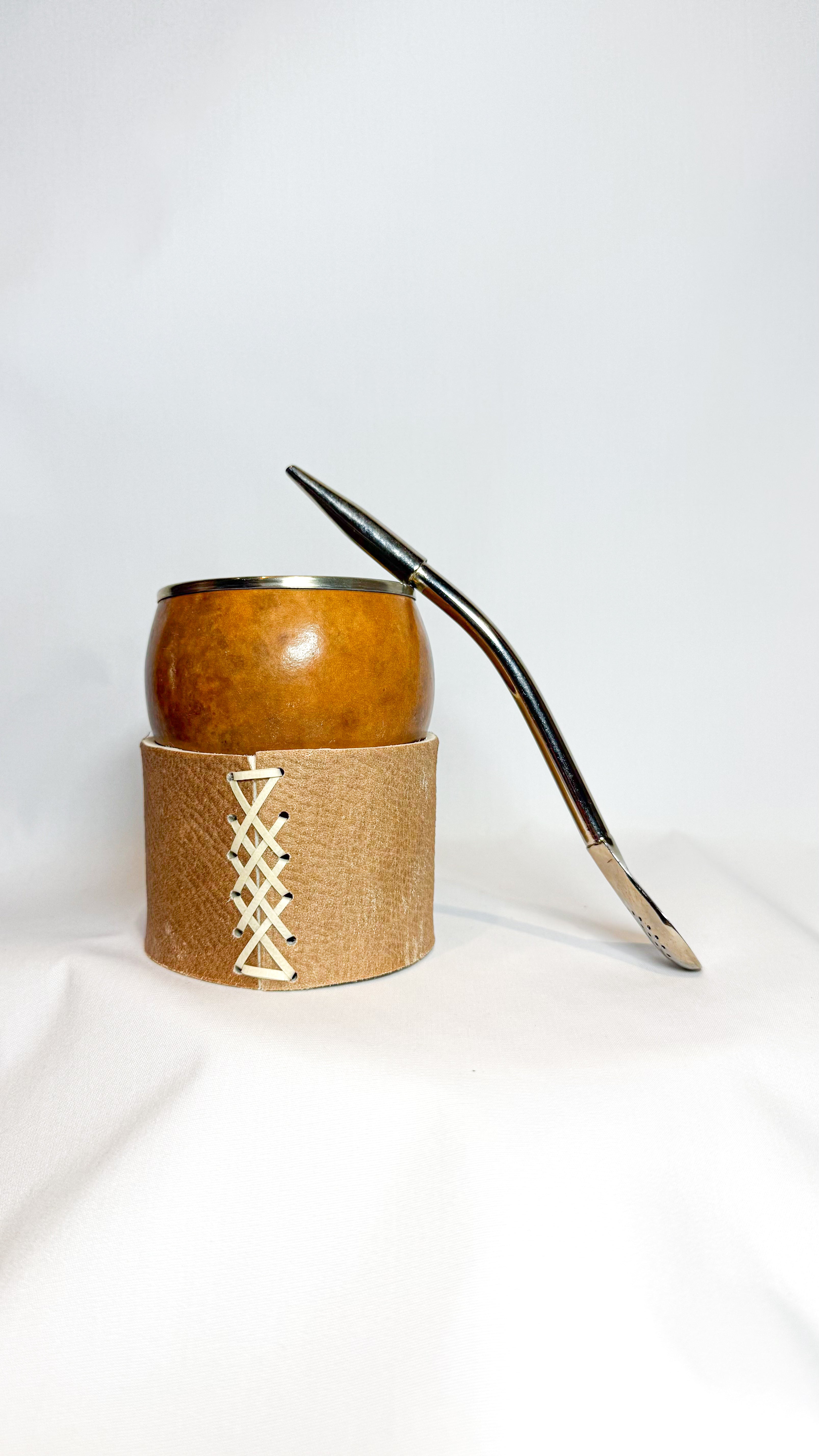 Mate de virola chata de alpaca